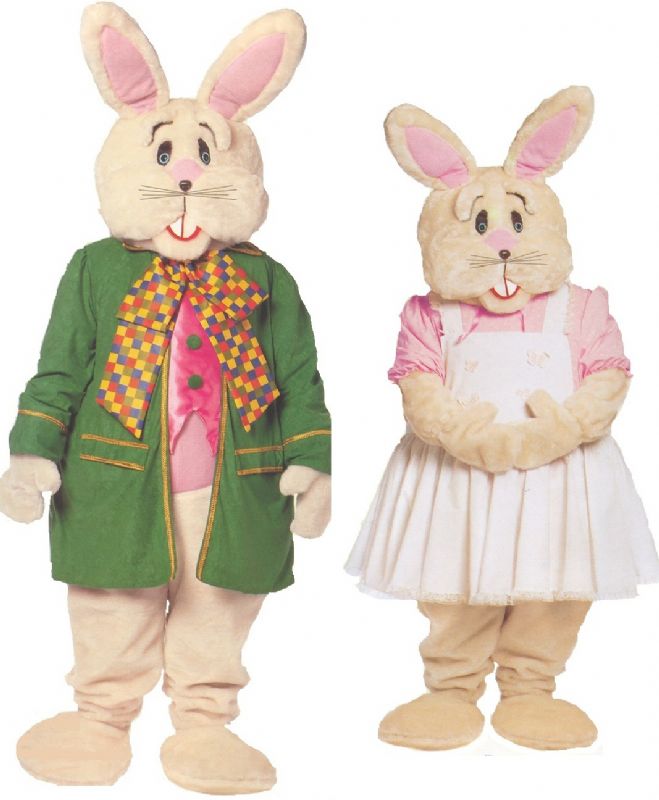 verhuur - carnaval - Pasen - Mega paashazen Bunny en Rozy